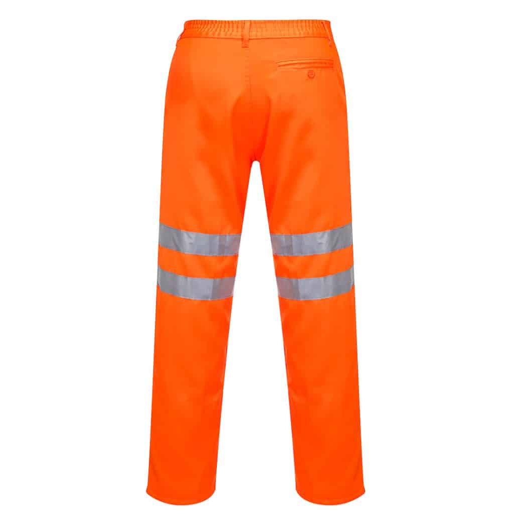 Portwest RT45 rail rear orange work trouser