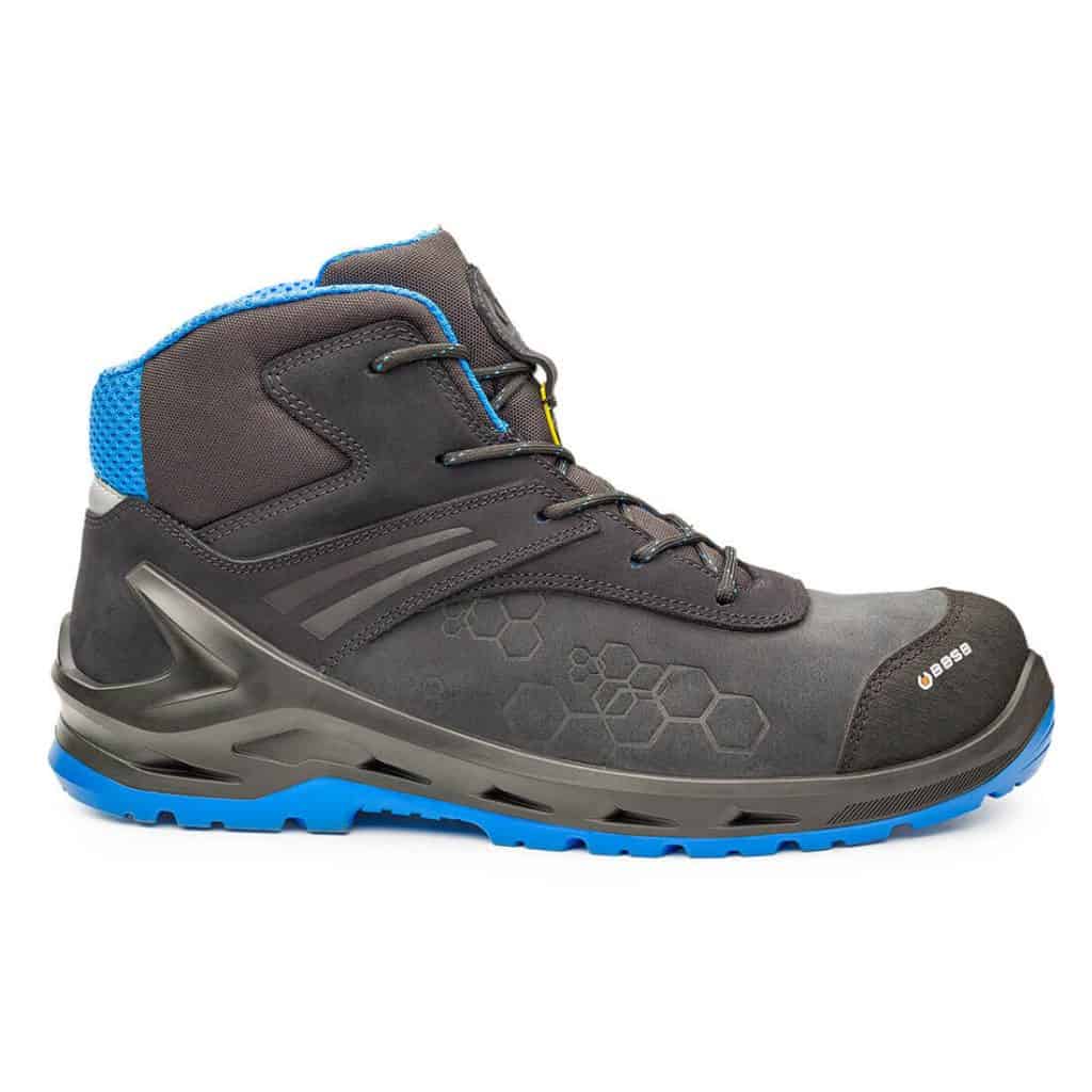 Base B1211 blue grey and black safety shoe