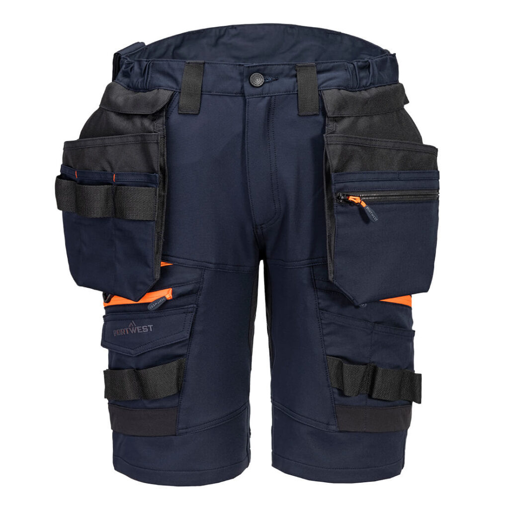 Portwest DX444 DX4 Holster Shorts - Navy - Front