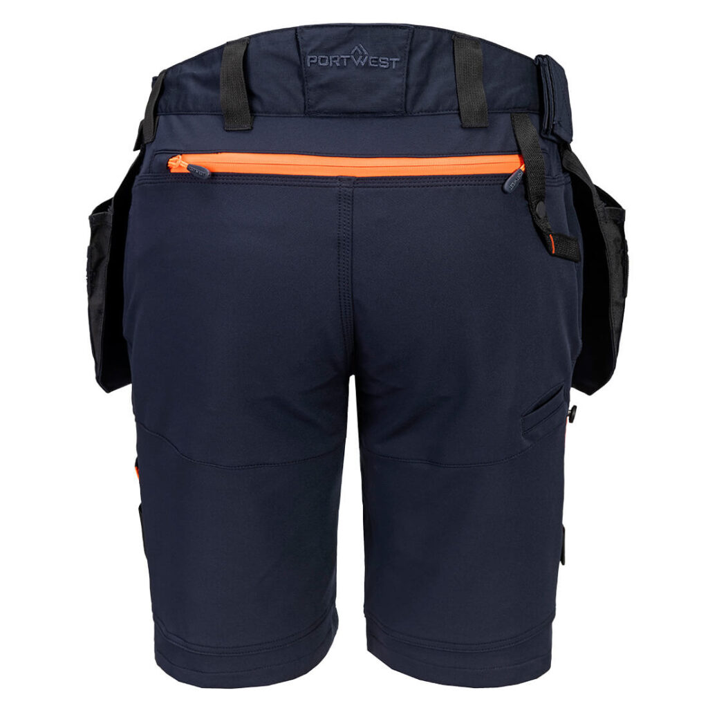 Portwest DX444 DX4 Holster Shorts - Navy - Rear
