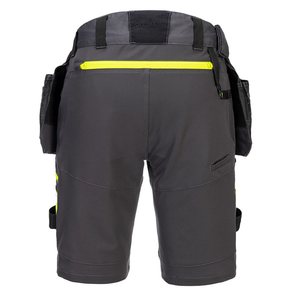 Portwest DX444 DX4 Holster Shorts - Grey - Rear