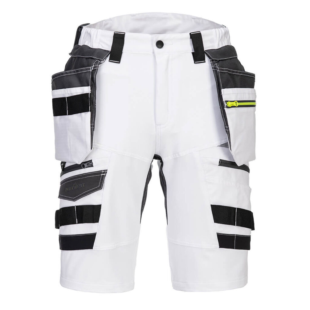 Portwest DX444 DX4 Holster Shorts - White - Front