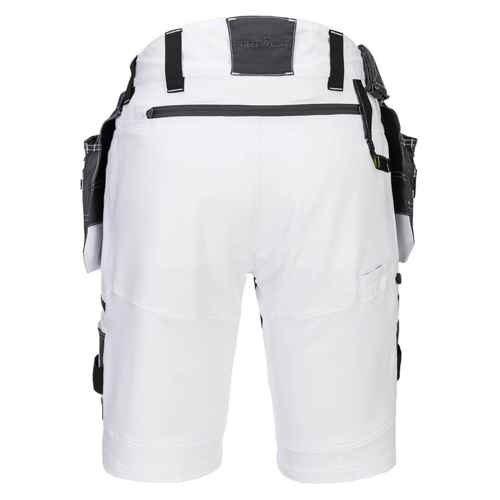 Portwest DX444 DX4 Holster Shorts - White - Rear