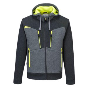 Portwest DX472 DX4 Zipped Hoodie Grey Front