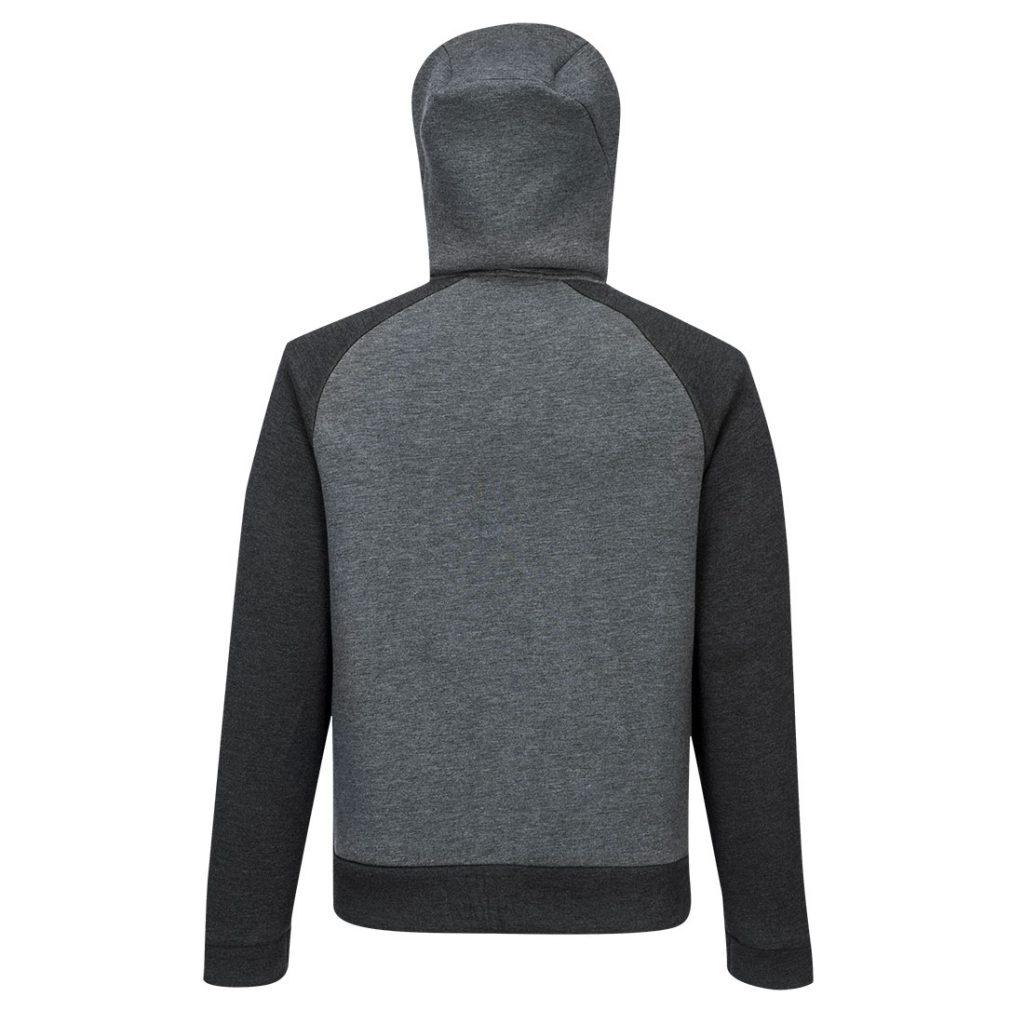 Portwest DX472 DX4 Zipped Hoodie Grey Back
