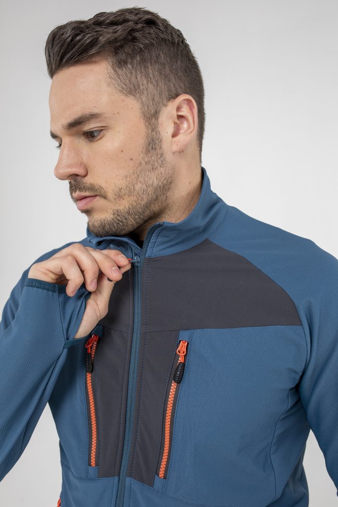 Portwest DX480 DX4 Zip Base Layer - full length zip blue