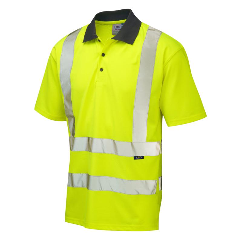 Rockham Coolviz Polo Shirt LEO Workwear Yellow