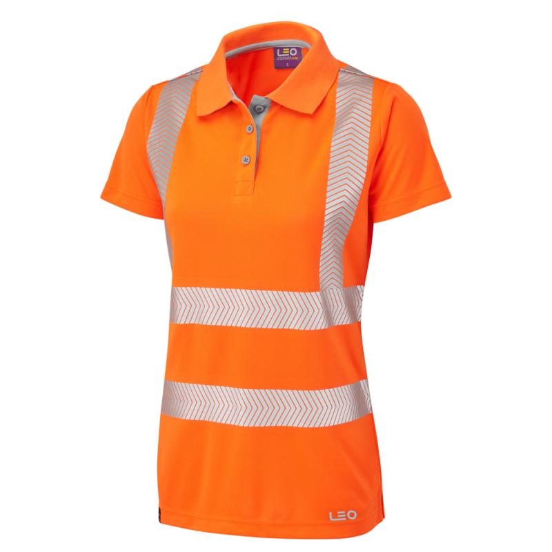 LEO PIPPACOTT ISO 20471 Coolviz Plus Women's Polo Shirt | OAKEYS