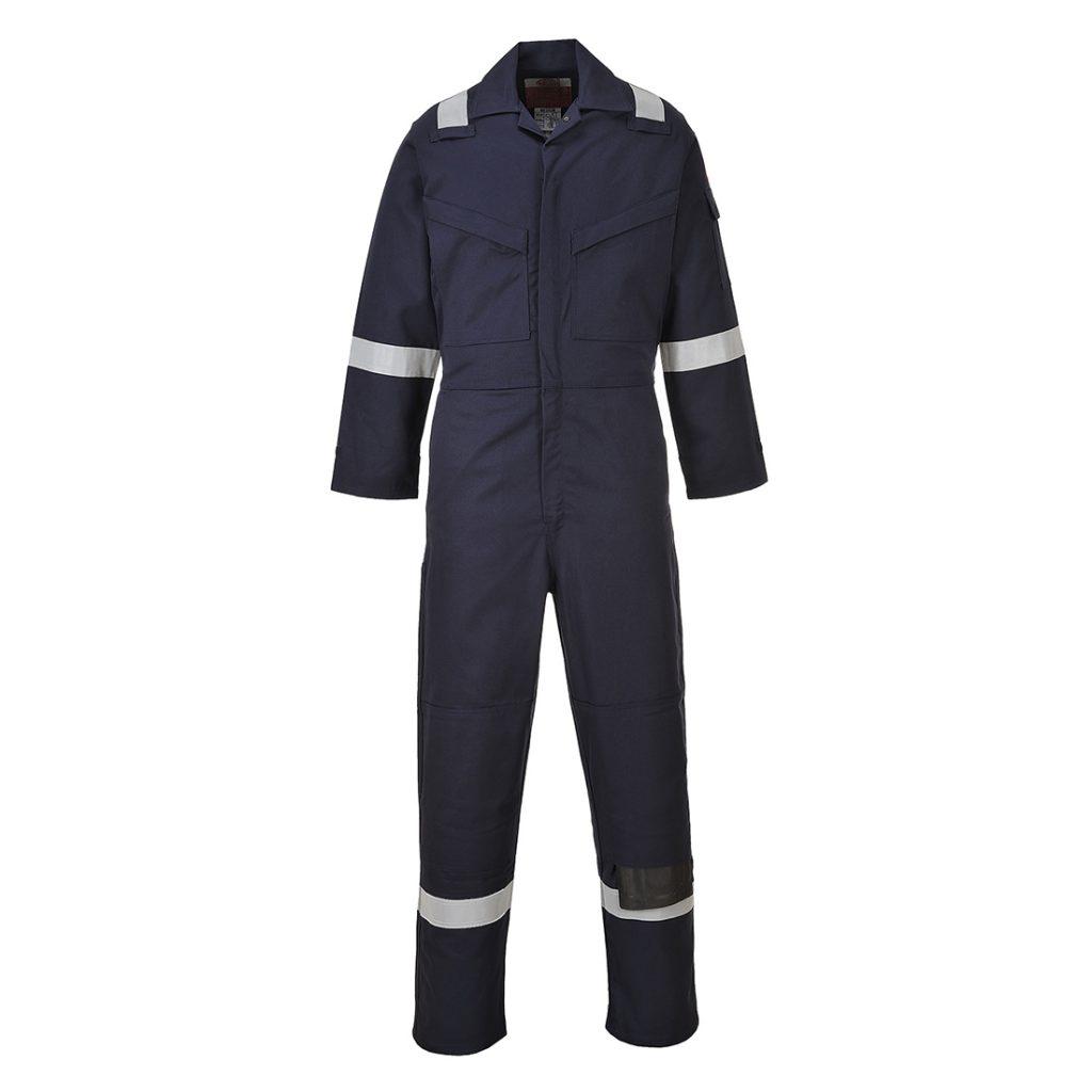 Portwest FR50 Flame Resistant Coverall Navy Front