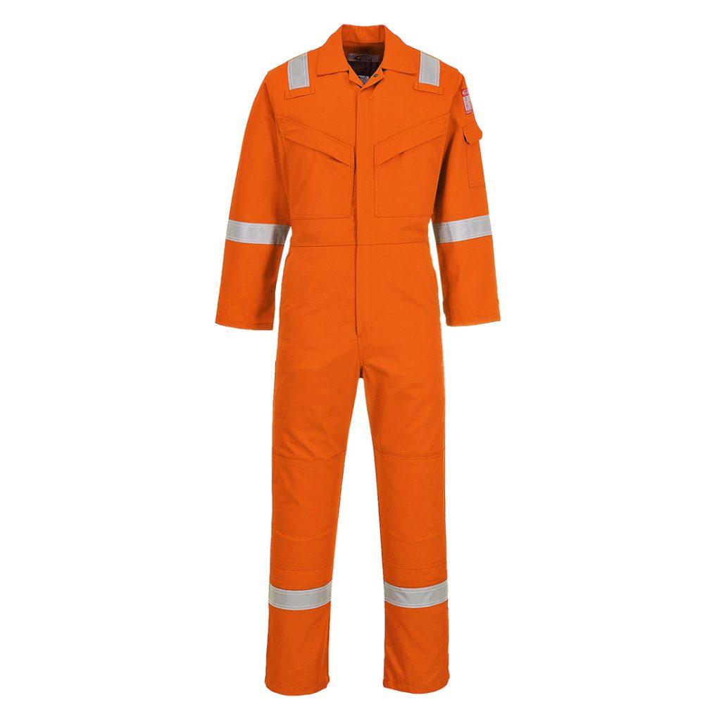 Portwest FR50 Flame Resistant Coverall Orange Front