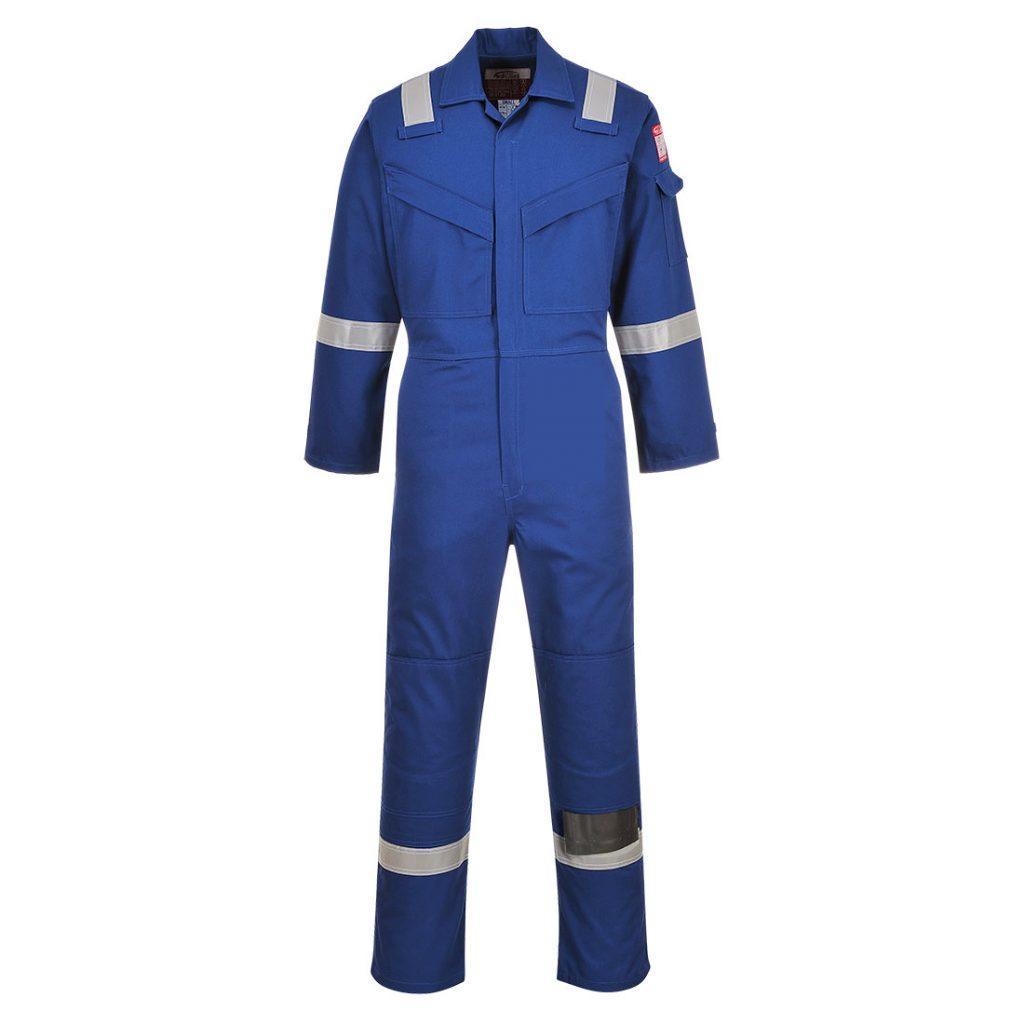 Portwest FR50 Flame Resistant Coverall Blue Front