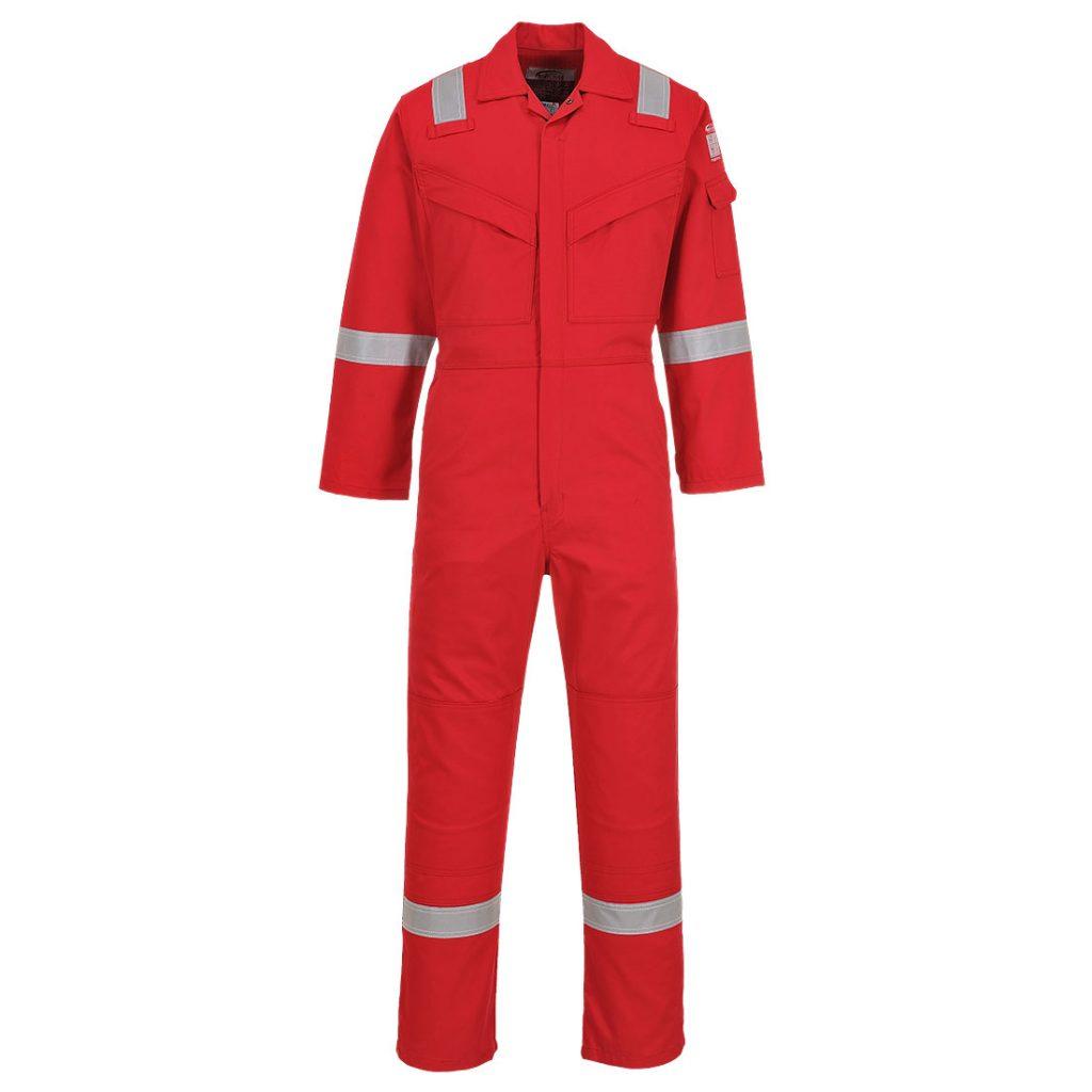 Portwest FR50 Flame Resistant Coverall Red Front