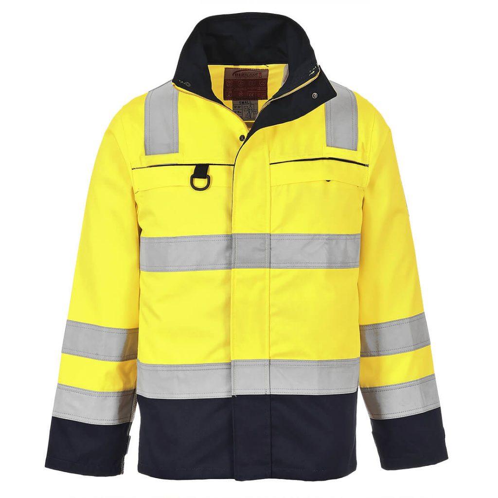 Portwest FR61 Multi Norm Jacket in Yellow Front