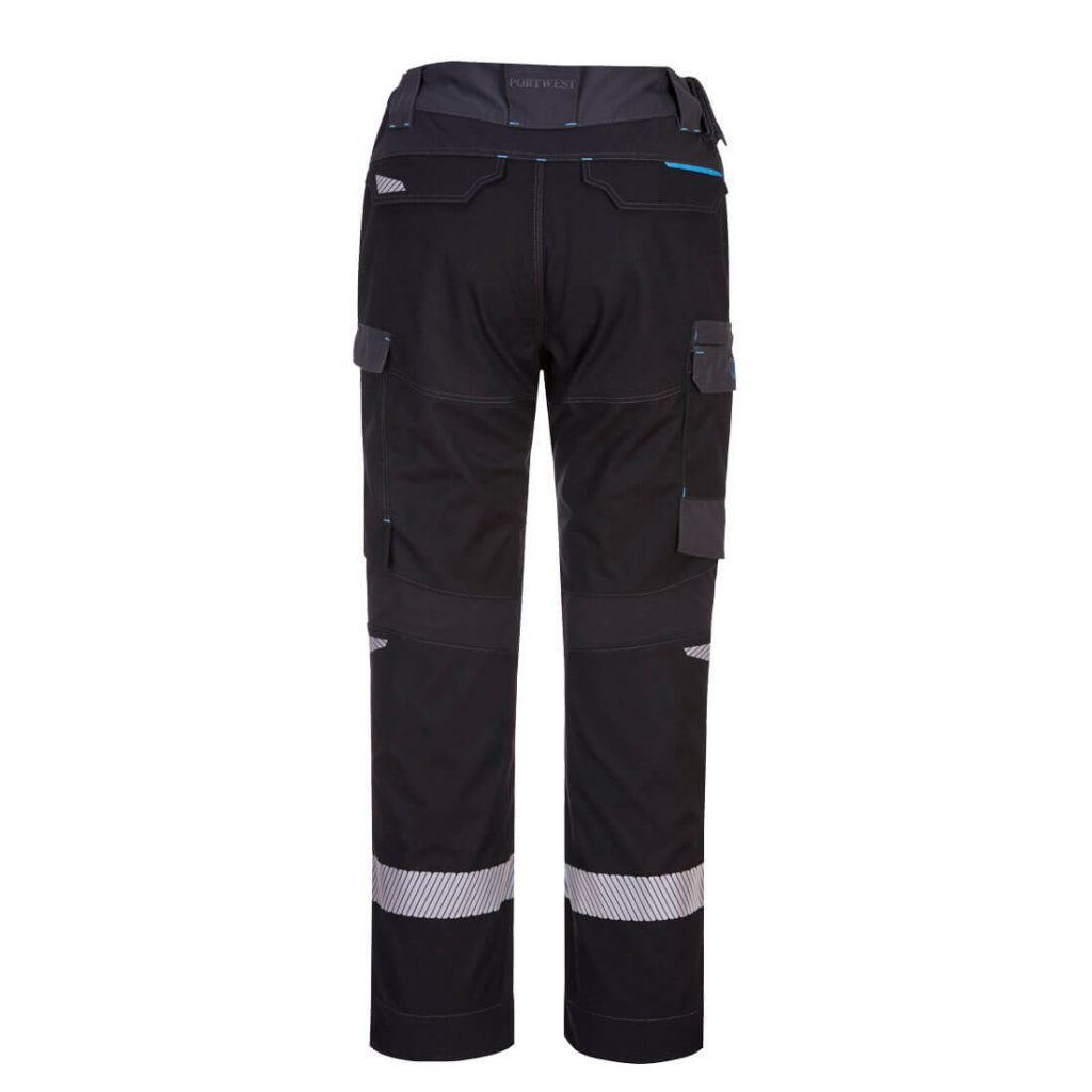 Portwest FR402 WX3 FR Service Trouser Black REAR