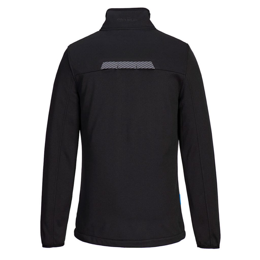 Portwest T756 WX3 Full Zip Tech Fleece Black Rear