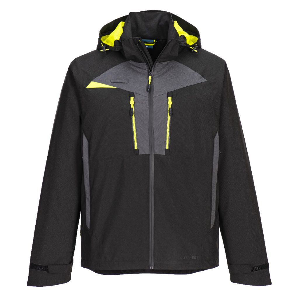 Portwest DX463 DX4 Shell Jacket - Black Workwear Jacket