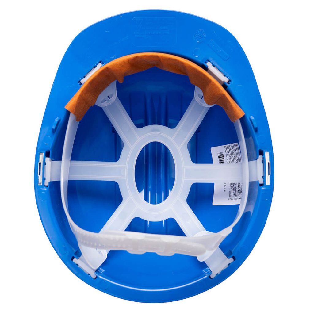 Portwest PS61 Work Safe Helmet - Inside blue helmet