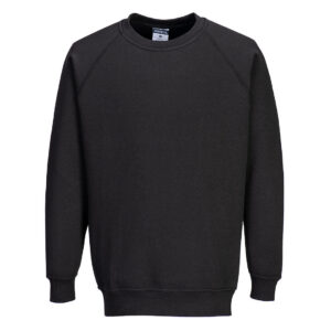 Portwest B300 Roma Sweatshirt Black Front