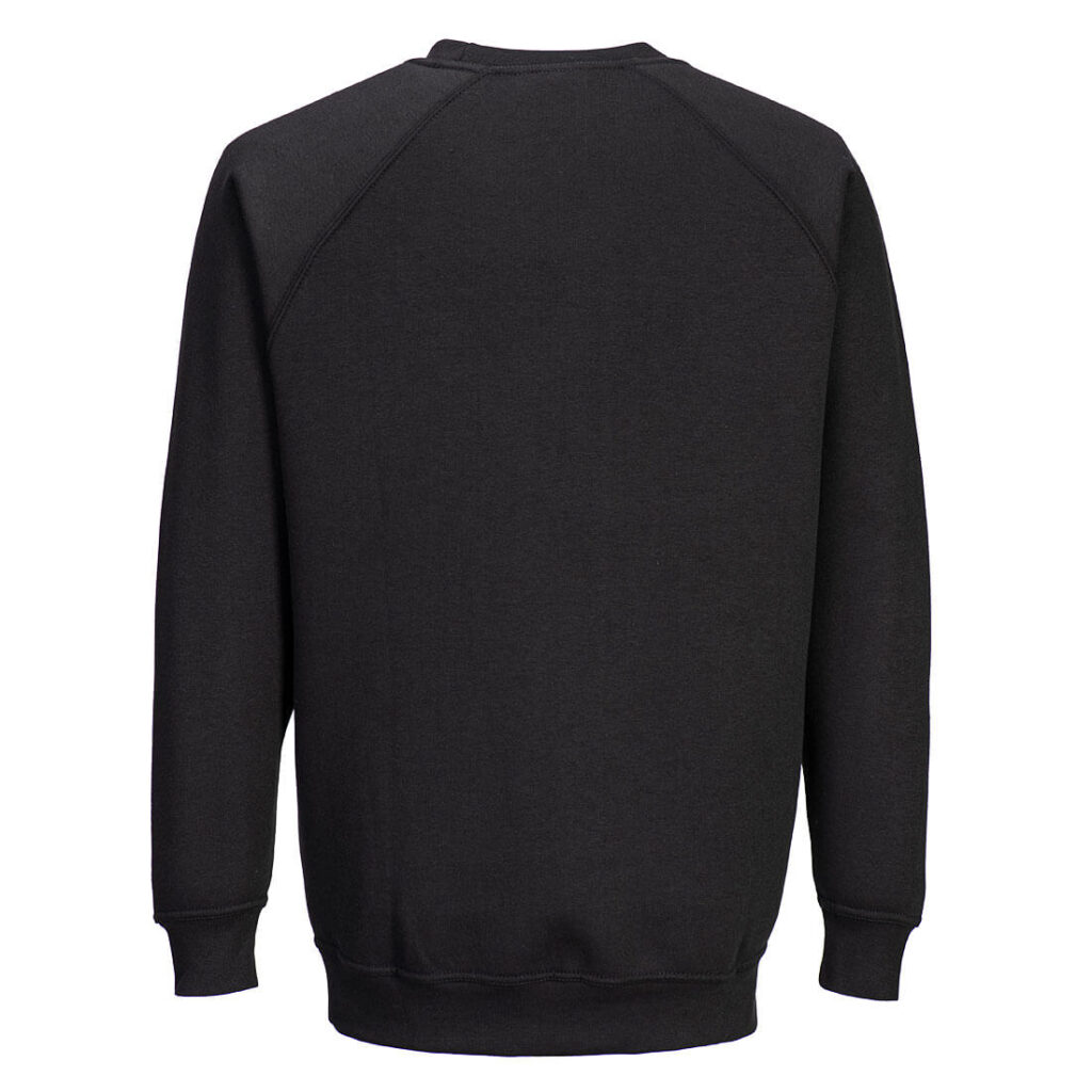 Portwest B300 Roma Sweatshirt Black Rear