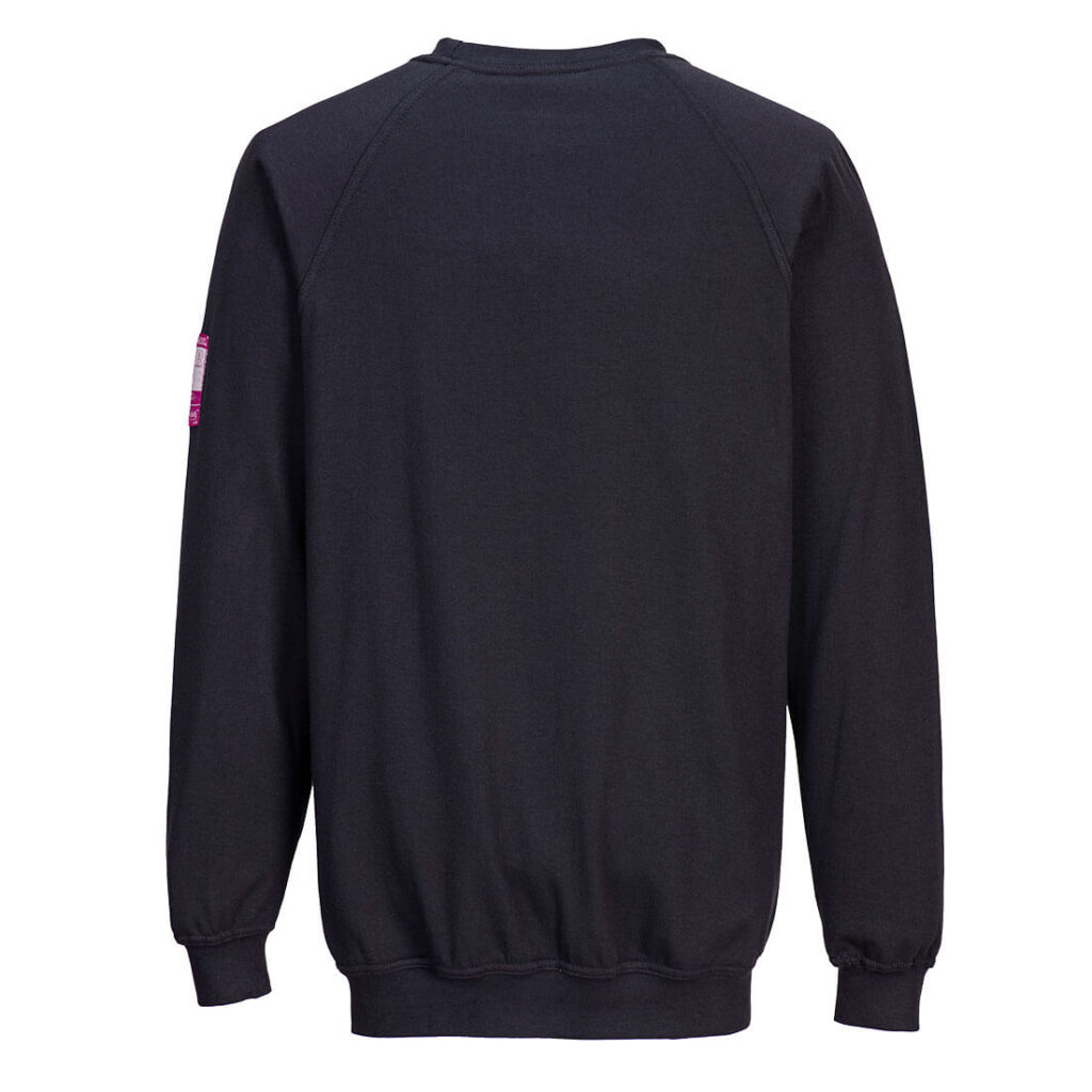 Portwest FR12 Flame Resistant Anti Static Long Sleeve Sweatshirt Navy