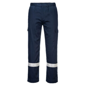 Portwest FR412 FR Lightweight Anti-Static Trousers Navy Front
