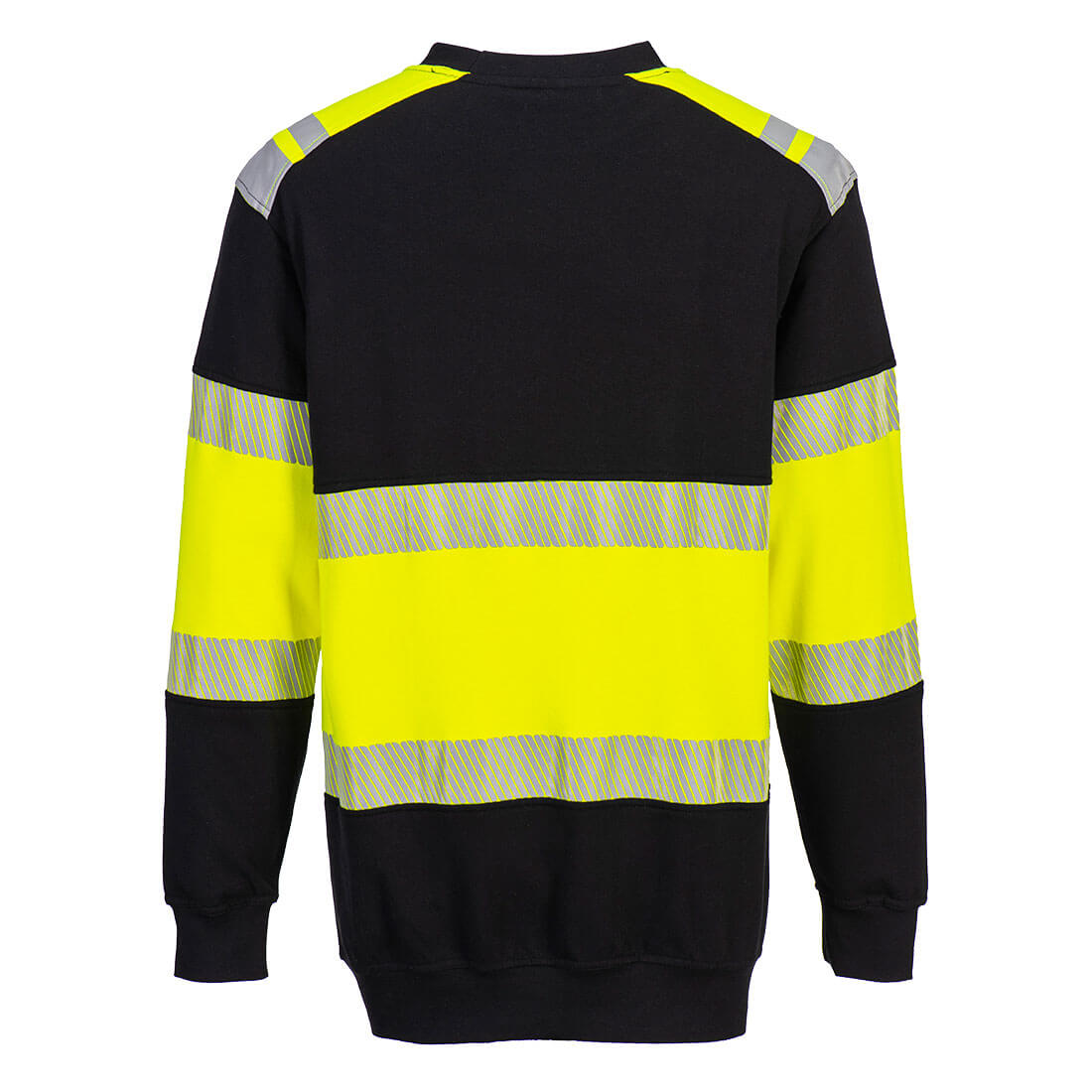 Portwest FR716 PW3 Flame Resistant Class 1 Sweatshirt Yellow and Black