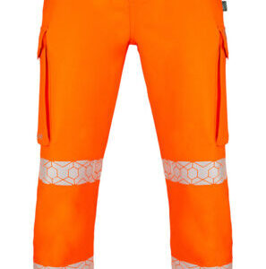 Beeswift ENVIROWEAR Recyclable Hi Vis Trousers Orange Front