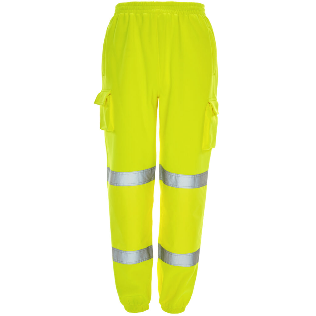 Supertouch Hi Vis Jogging Bottoms Yellow