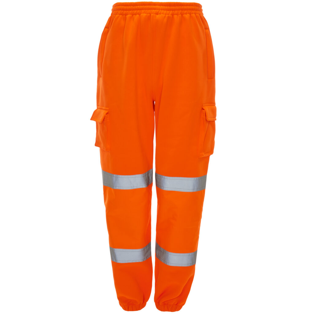 Supertouch Hi Vis Jogging Bottoms Orange