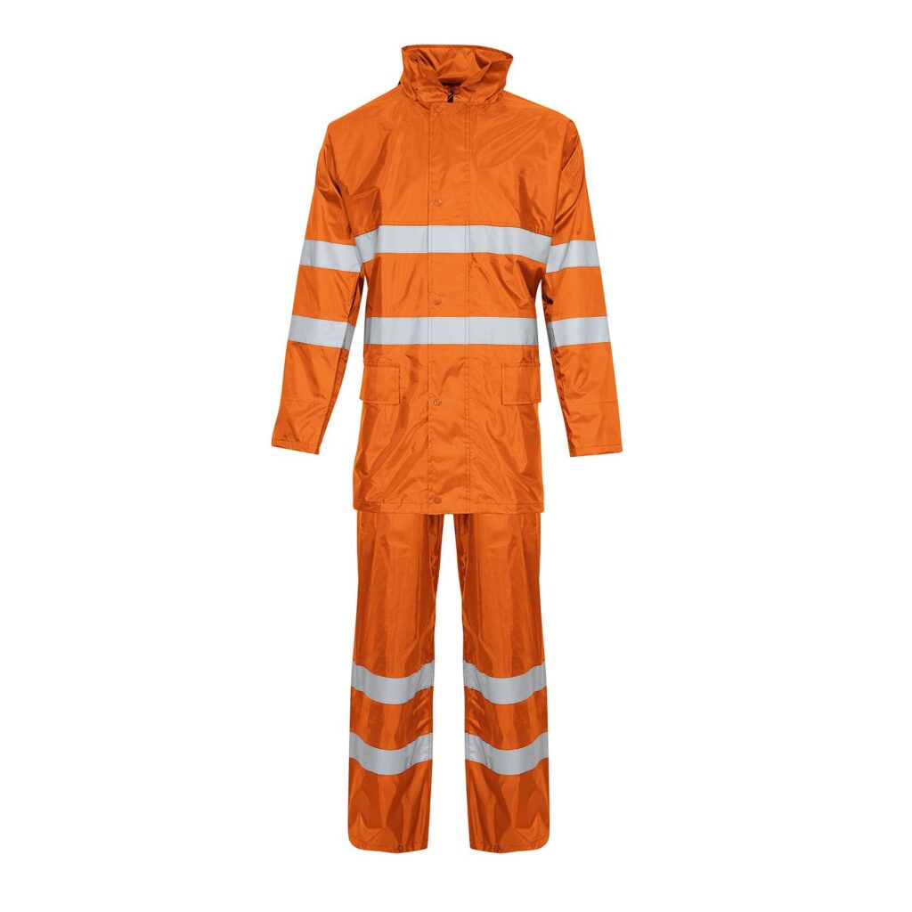 Supertouch Contractor Rainsuit Orange - Waterproof orange rainsuit