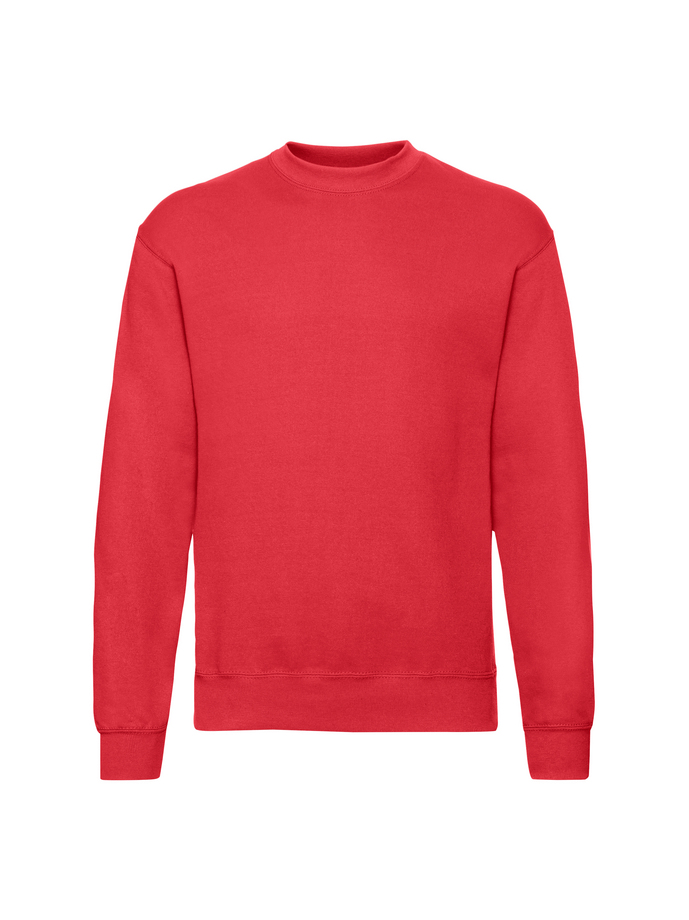 Fruit and Loom Sweatshirt Red Front