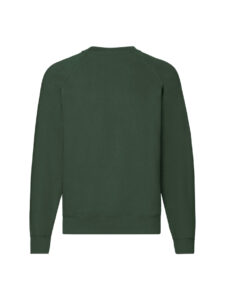 Fruit and Loom Sweatshirt Dark Green Rear