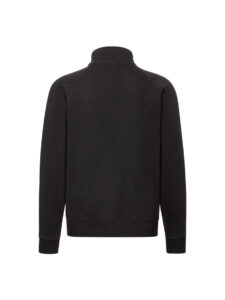 Fruit and Loom Full Zip Black Rear