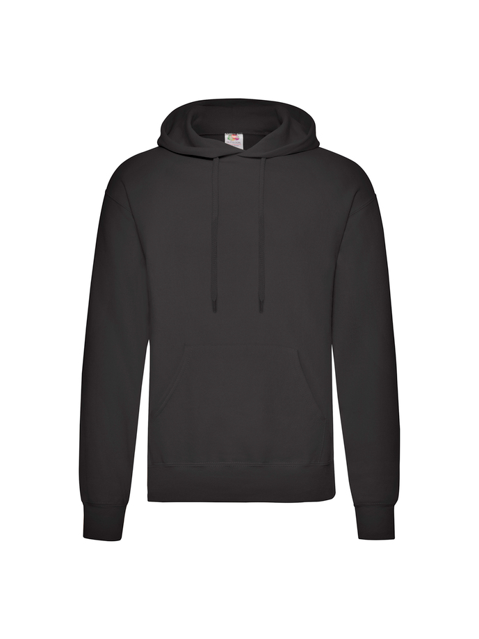 Fruit and Loom Hoodie Black Front