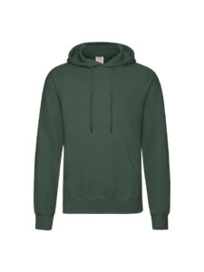 Fruit and Loom Hoodie Bottle Green Front