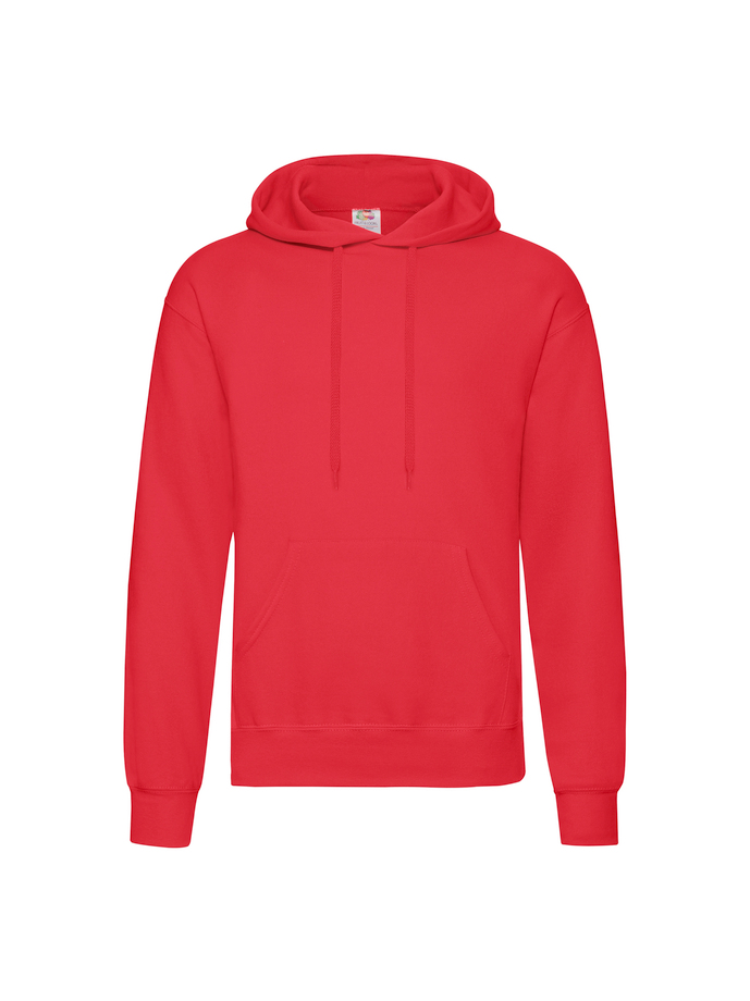 Fruit and Loom Hoodie Red Front