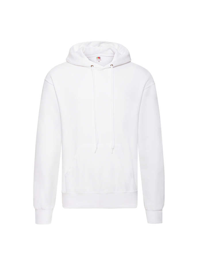 Fruit and Loom Hoodie White Front