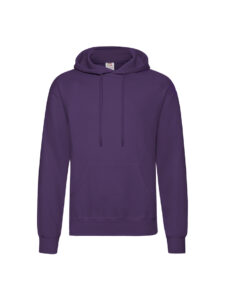 Fruit and Loom Hoodie Purple Front