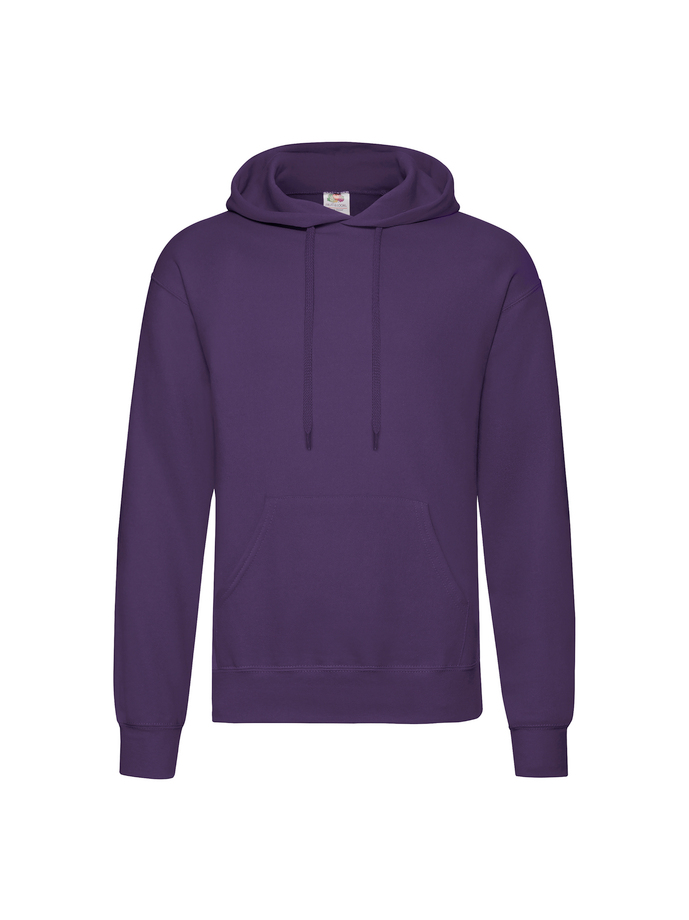 Fruit and Loom Hoodie Purple Front