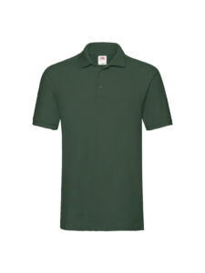 Fruit and Loom Polo Shirt Bottle Green Front
