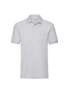 Fruit and Loom Polo Shirt Grey Front