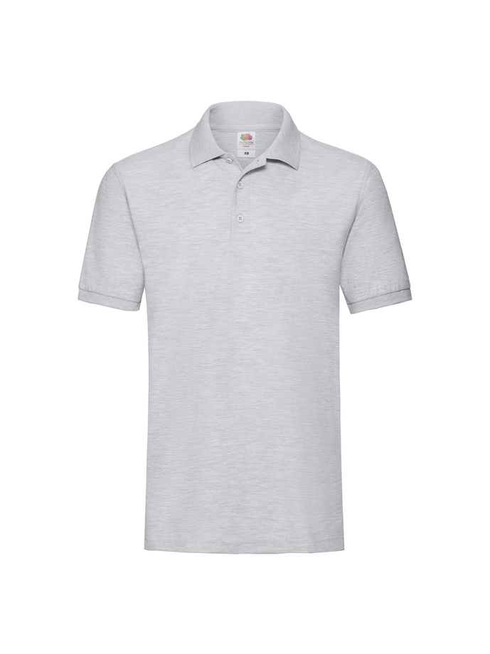 Fruit and Loom Polo Shirt Grey Front