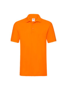 Fruit and Loom Polo Shirt Orange Front