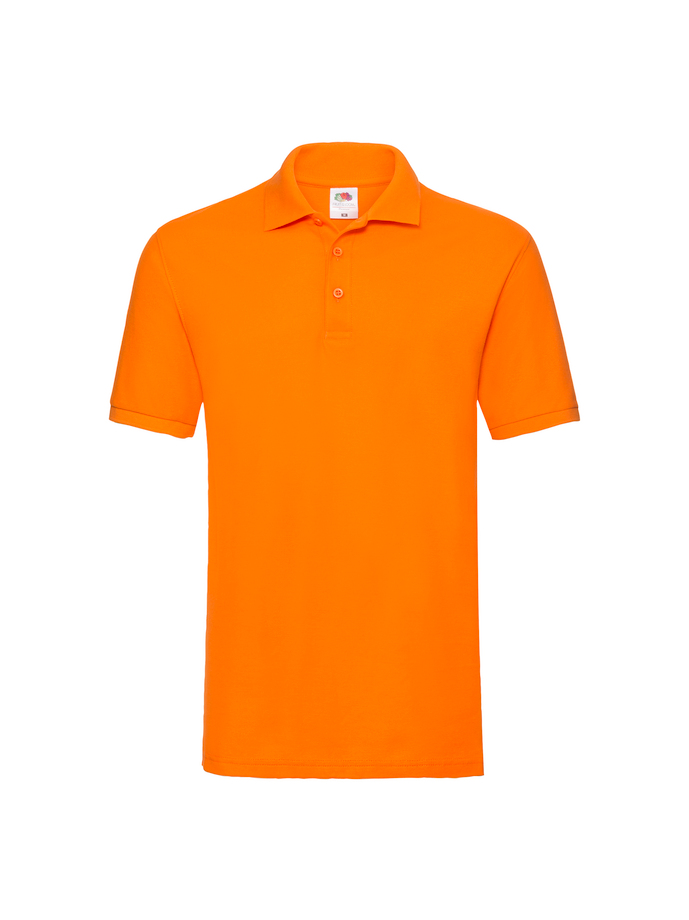 Fruit and Loom Polo Shirt Orange Front