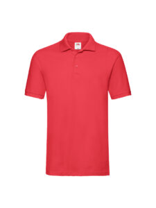 Fruit and Loom Polo Shirt Red Front