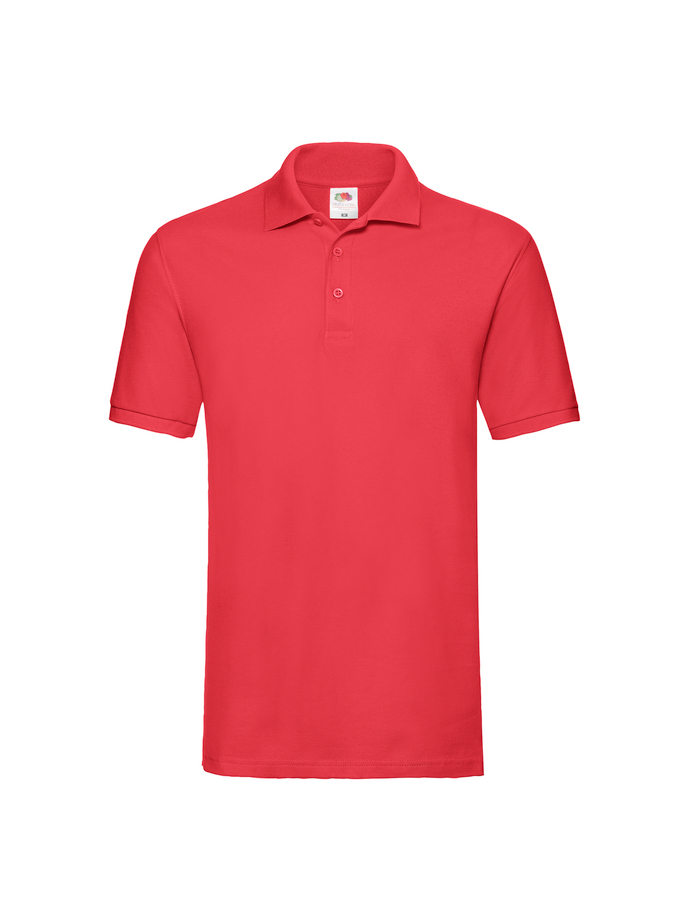 Fruit and Loom Polo Shirt Red Front