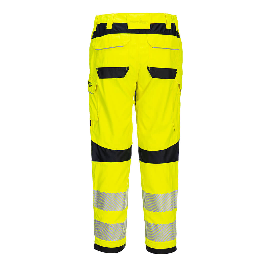 Portwest FR409 PW3 FR Hi-Vis Women's Work Trousers Yellow Rear