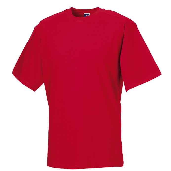 J010M Russell Heavy Duty T-shirt Red Front