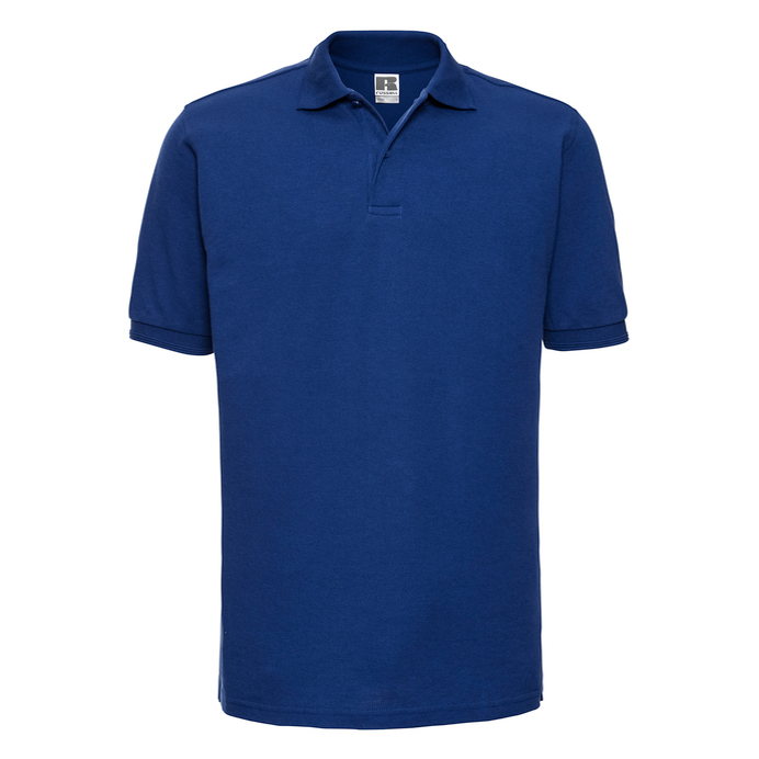 J599M Russell Hardwearing Polycotton Polo Navy Front