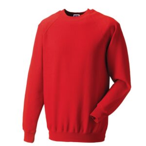 J762M Russell Mens Classic Sweatshirt Red Front